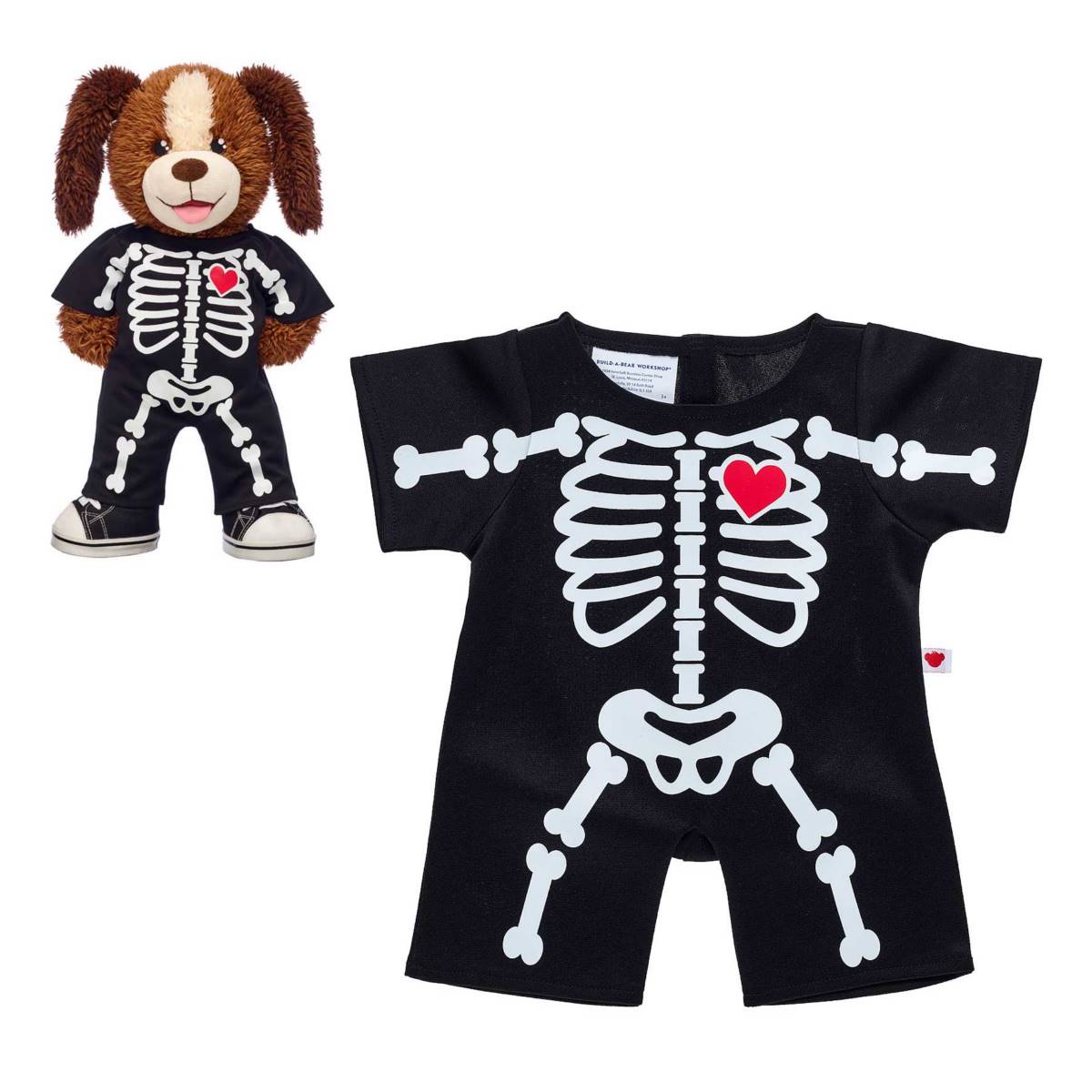 Traje Esqueleto Halloween Build-A-Bear Categoría: Traje Tipo producto: Doll Accessories